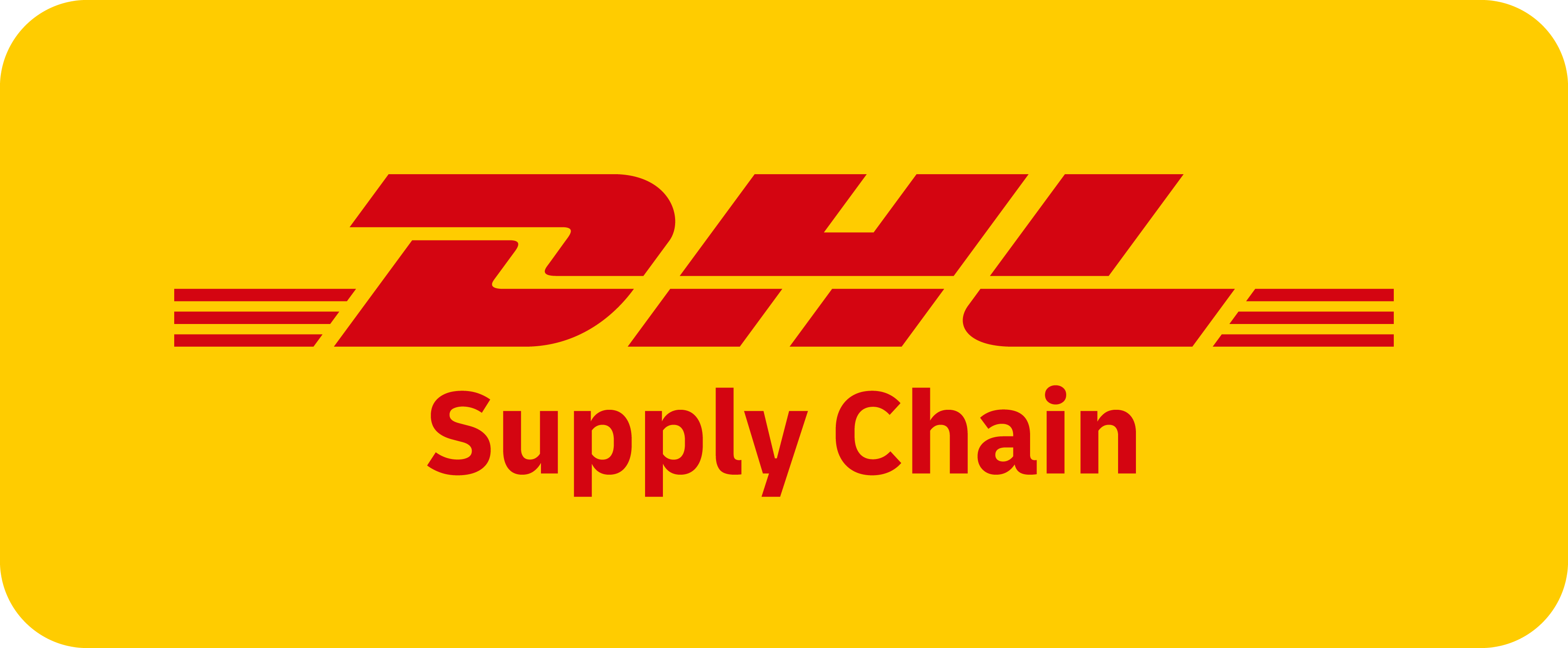 Logo DHL Supply Chain - Socio Premium de la CECIT Logo DHL Supply Chain - Socio de la CECIT
